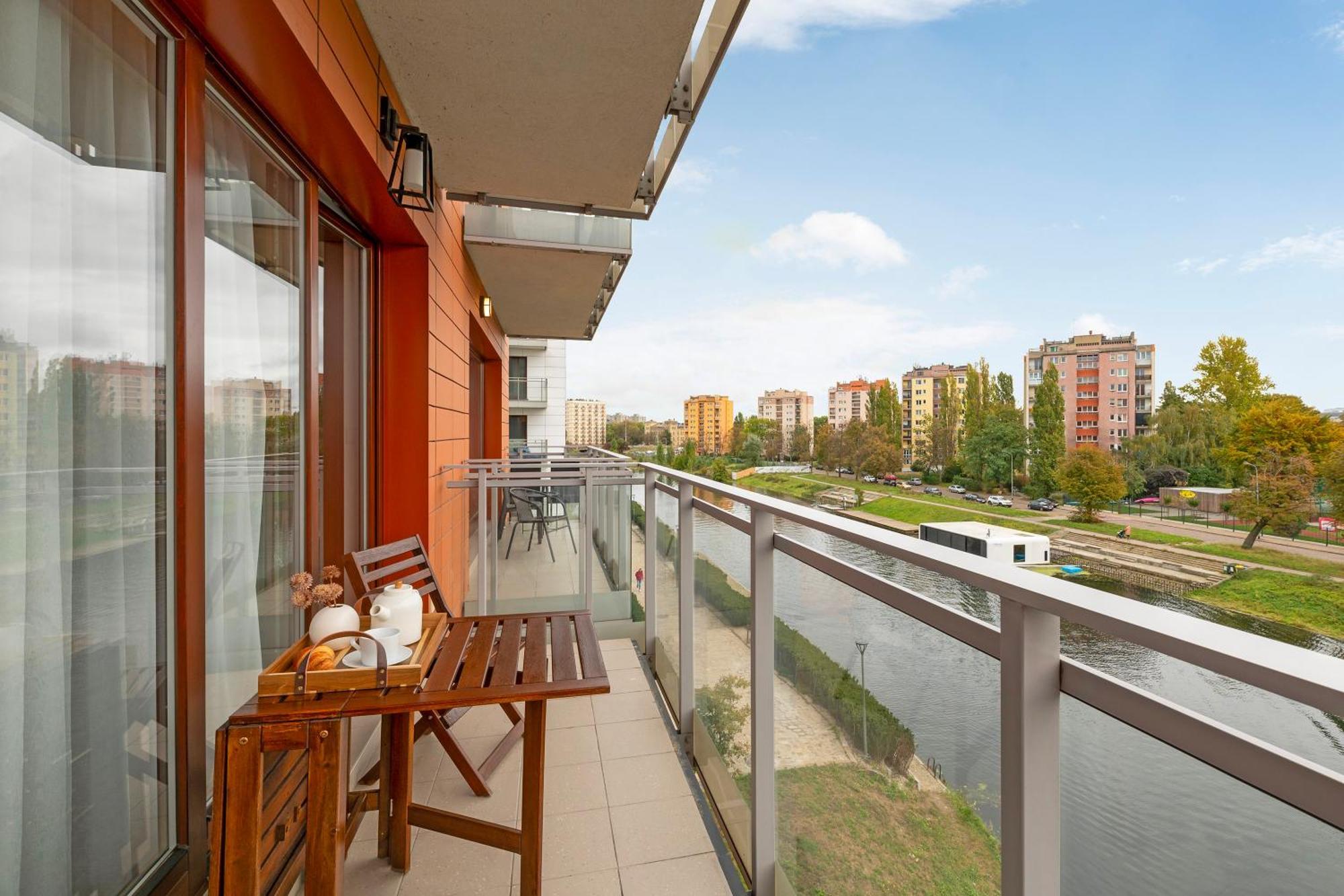 Aura - Riverside & Parking By Downtown Apartments Gdansk Habitación foto